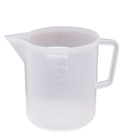 Mätkanna i vit polypropen 3000 ml